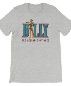 Billy The Kid-The Legend Continues T-Shirt, Athletic Gray