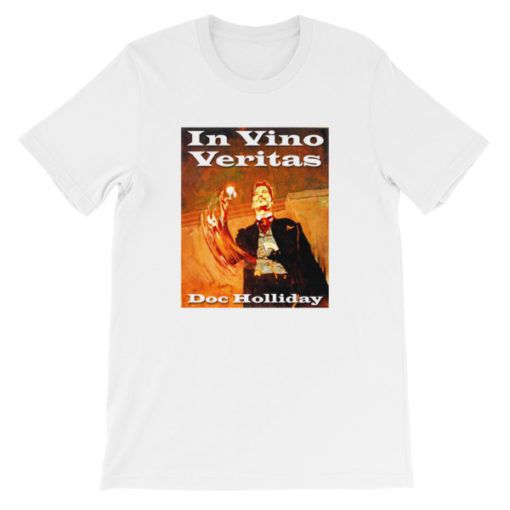 In Vino Veritas Doc Holliday T-Shirt - White