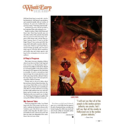 True West Magazine Oct2021 Wyatt Earp Ladies Man